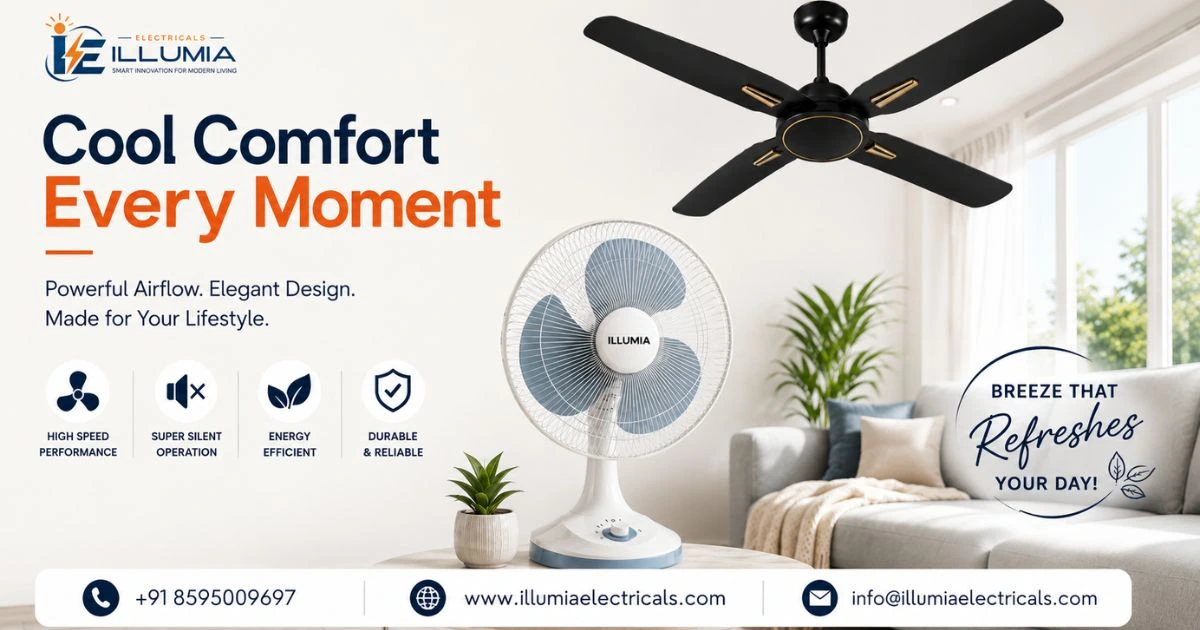 High Speed Ceiling Fans Online in Illumiael Ectricals